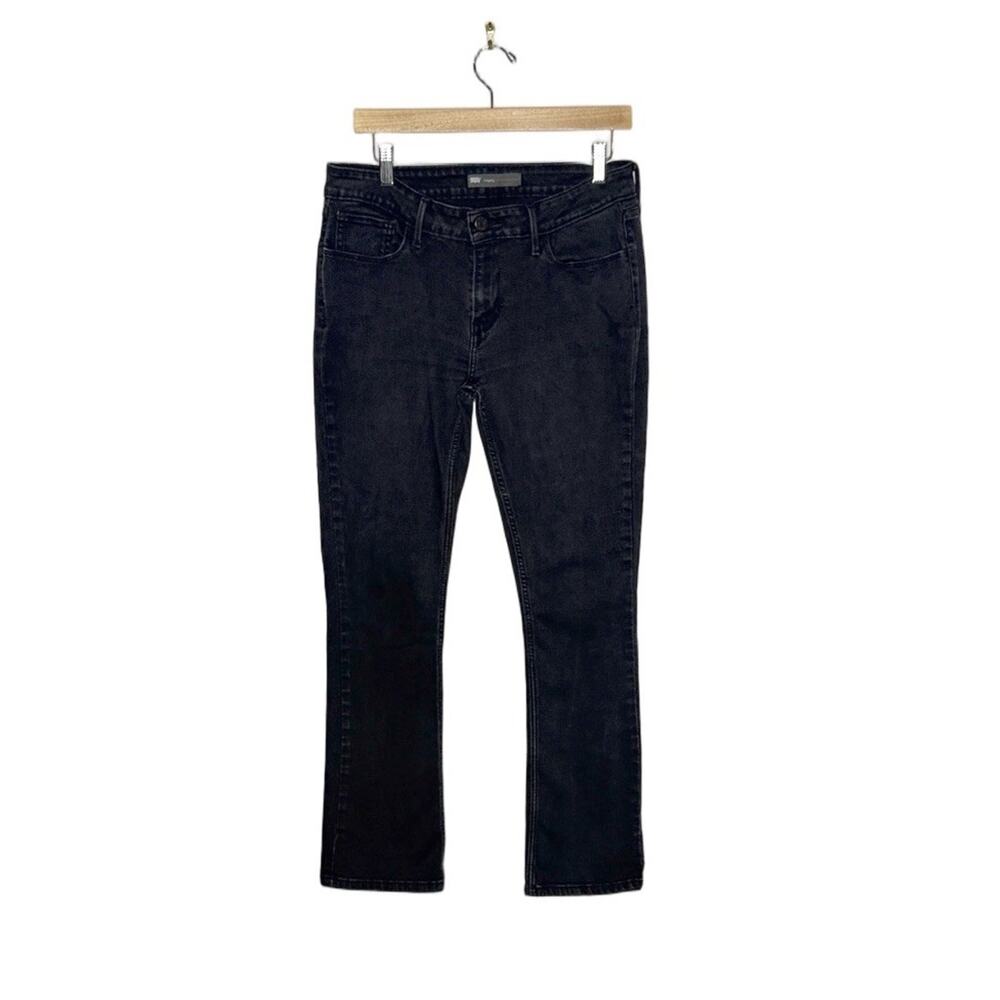 LEVI'S Shaping Curvy Stretch Mid-Rise Dark Wash‎ Black Denim Jeans Women's 31